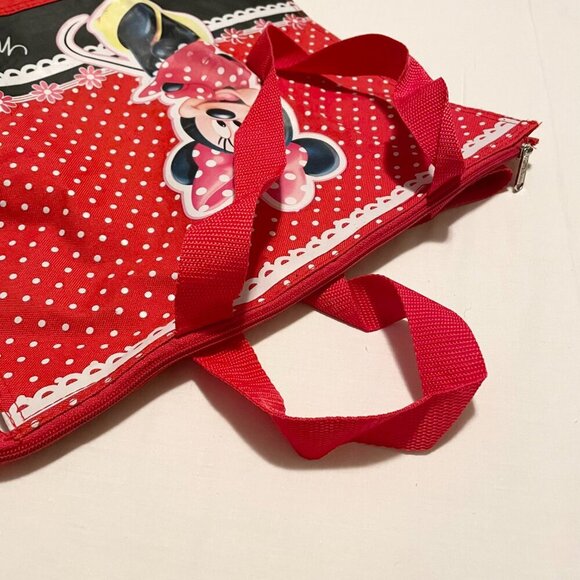 Disney Minnie Mouse Canvas Tote Bag 14.5 x 12 Inch Size - Picture 8 of 16